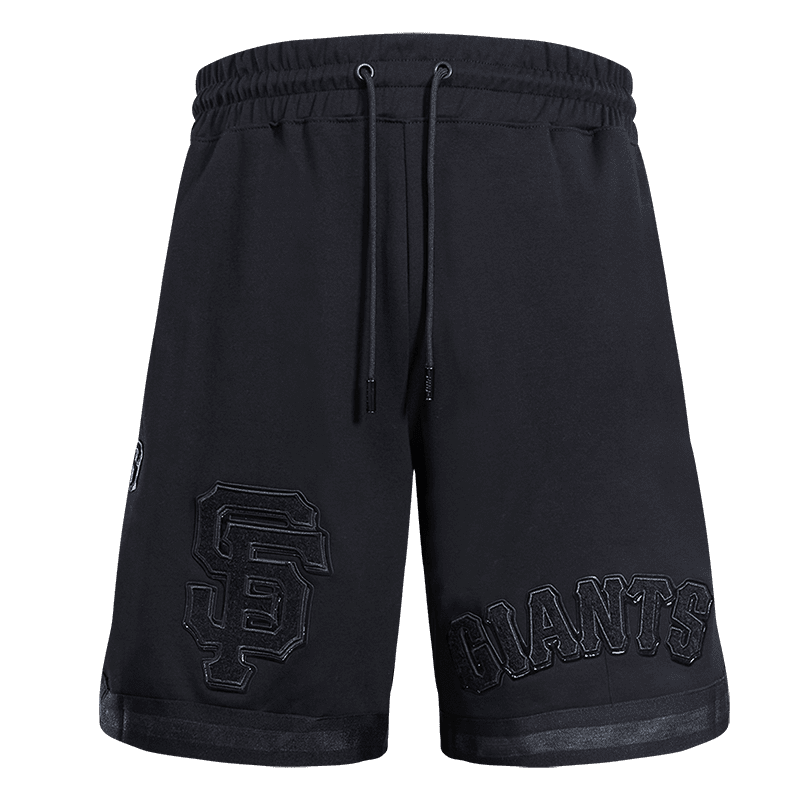 MLB SAN FRANCISCO GIANTS TRIPLE BLACK LOGO PRO TEAM MEN'S SHORT (TRIPLE BLACK)