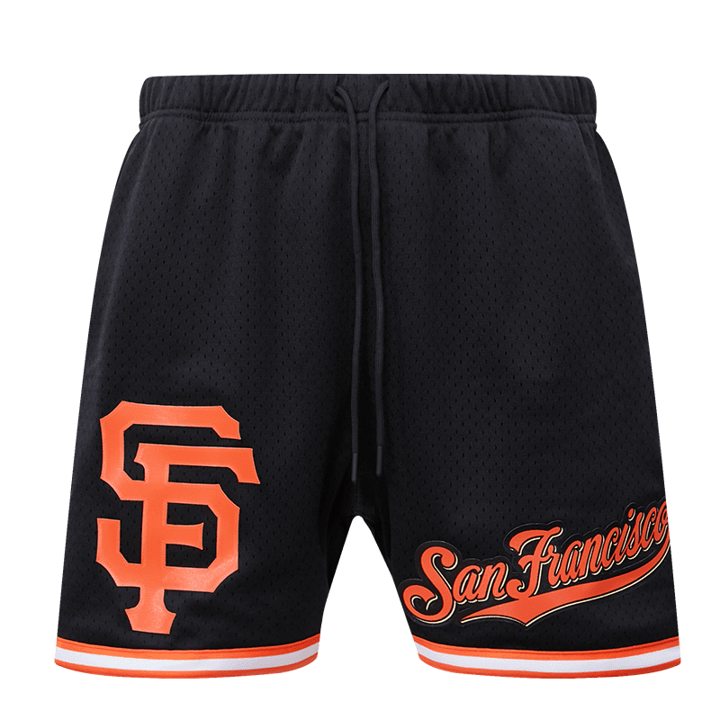 MLB SAN FRANCISCO GIANTS LOGO MEN'S MESH SHORT (BLACK)