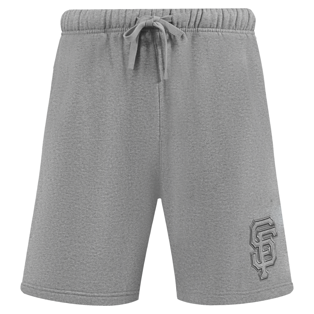 MLB SAN FRANCISCO GIANTS NEUTRAL SHORT EN MOLLETON POUR HOMME (GRIS CHINÉ FONCÉ)