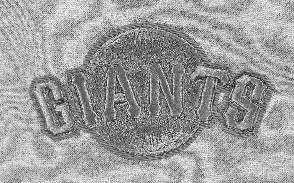 MLB SAN FRANCISCO GIANTS NEUTRAL SHORT EN MOLLETON POUR HOMME (GRIS CHINÉ FONCÉ)