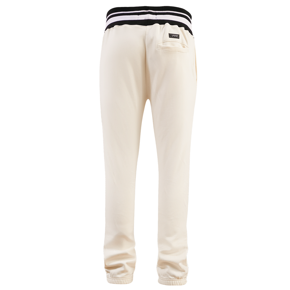 MLB SAN FRANCISCO GIANTS SCRIPT TAIL PANTALON OUATÉ EN MOLLETON CÔTELÉ POUR HOMME (COQUILLE D'ŒUF/NOIR)