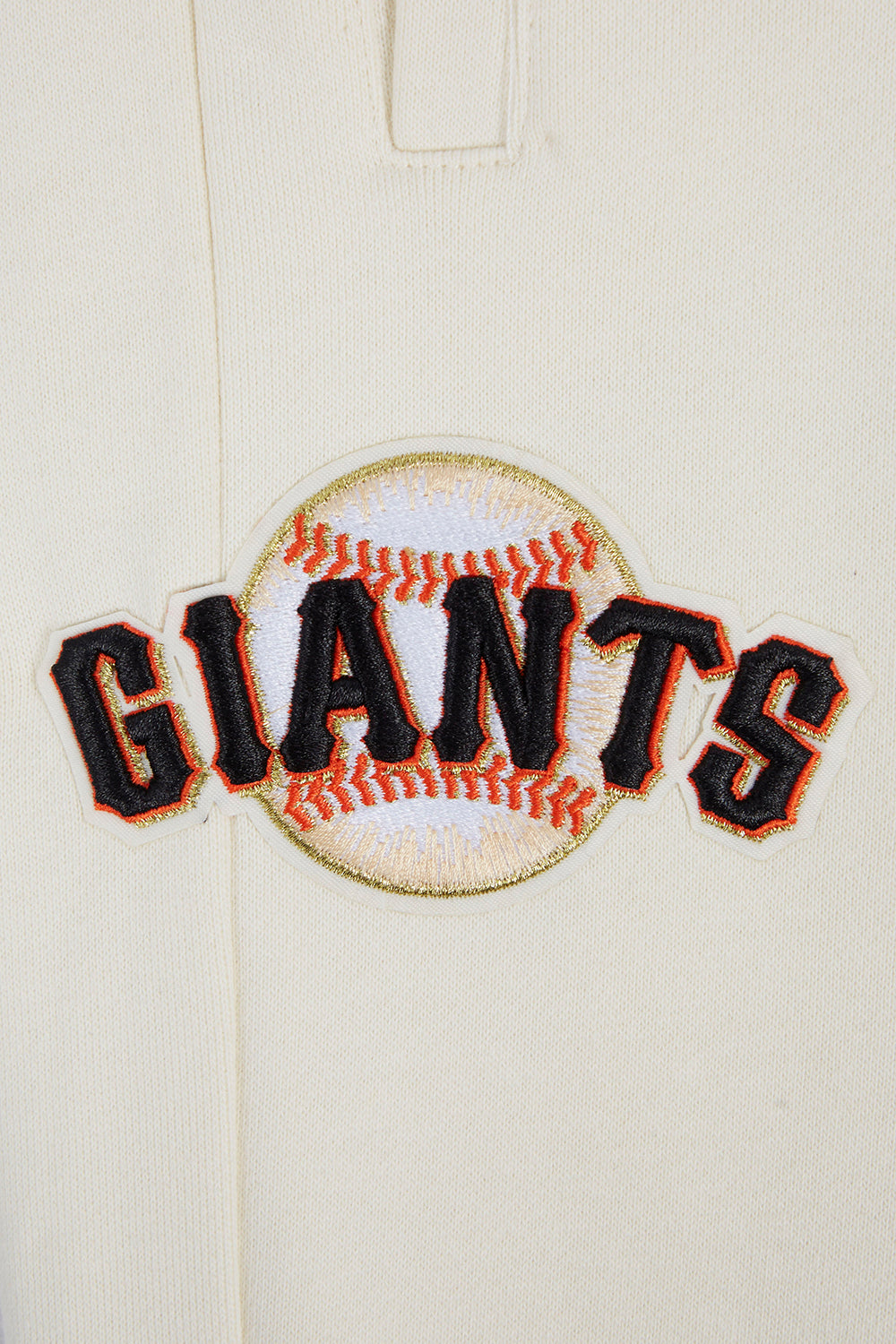 MLB SAN FRANCISCO GIANTS SCRIPT TAIL PANTALON OUATÉ EN MOLLETON CÔTELÉ POUR HOMME (COQUILLE D'ŒUF/NOIR)