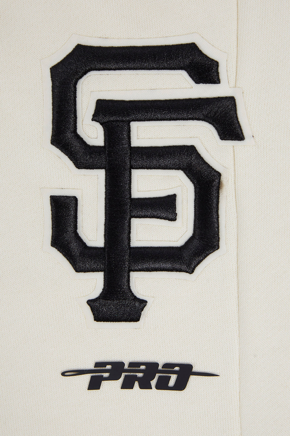 MLB SAN FRANCISCO GIANTS SCRIPT TAIL PANTALON OUATÉ EN MOLLETON CÔTELÉ POUR HOMME (COQUILLE D'ŒUF/NOIR)