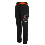 MLB SAN FRANCISCO GIANTS MASH UP PANTALON OUATÉ EN MOLLETON CÔTELÉ POUR HOMME (NOIR/ORANGE)