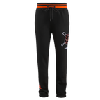 MLB SAN FRANCISCO GIANTS MASH UP PANTALON OUATÉ EN MOLLETON CÔTELÉ POUR HOMME (NOIR/ORANGE)