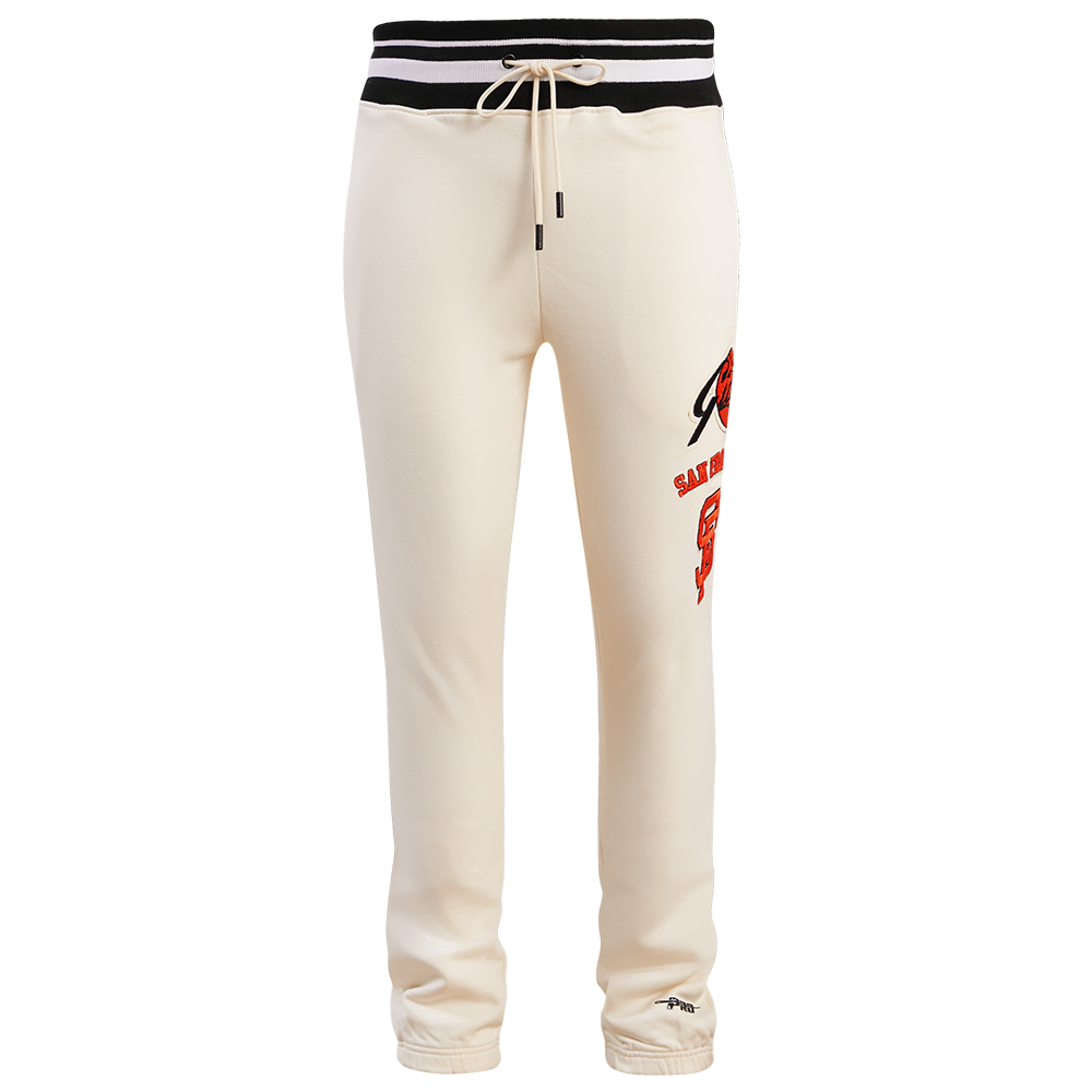 MLB SAN FRANCISCO GIANTS RETRO CLASSIC MEN'S SWEATPANT (EGGSHELL/ BLACK)