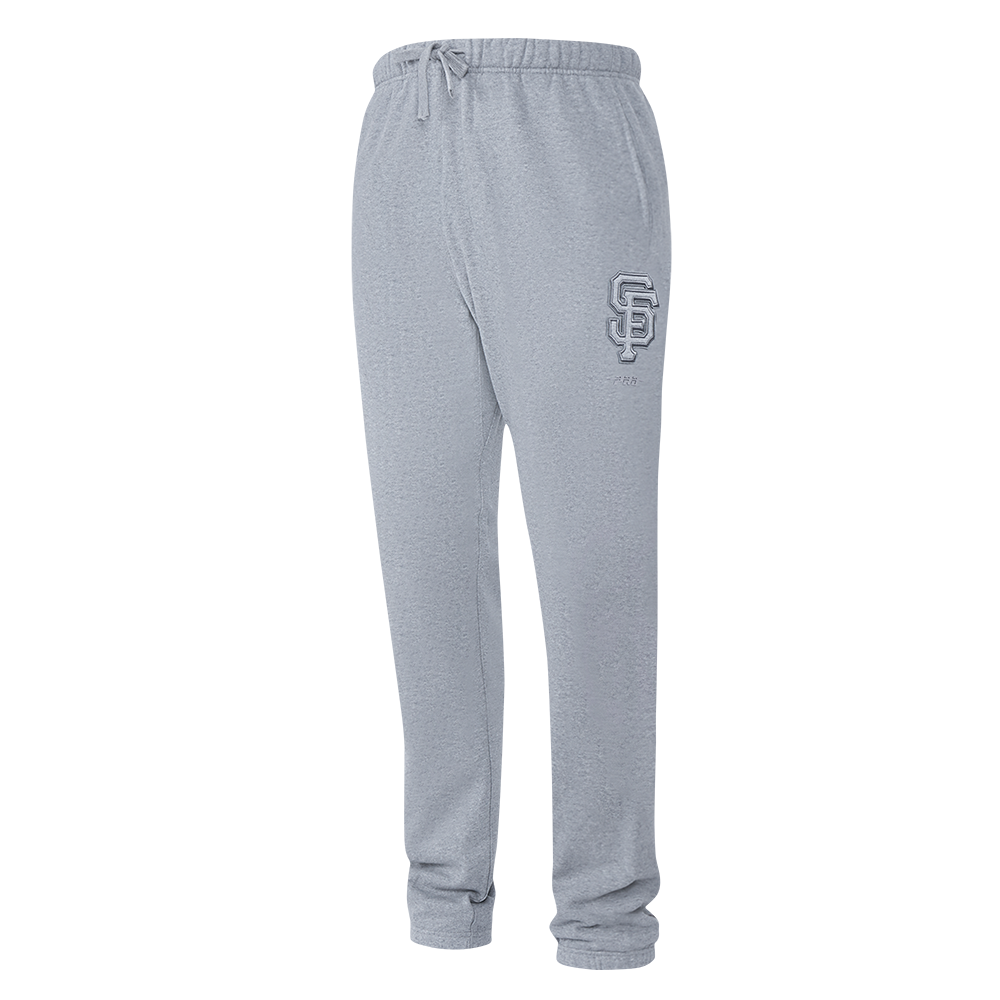 MLB SAN FRANCISCO GIANTS NEUTRAL PANTALON OUATÉ EN MOLLETON POUR HOMME (GRIS CHINÉ FONCÉ)