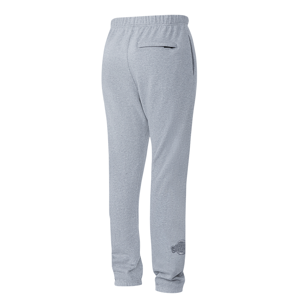 MLB SAN FRANCISCO GIANTS NEUTRAL PANTALON OUATÉ EN MOLLETON POUR HOMME (GRIS CHINÉ FONCÉ)