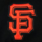 MLB SAN FRANCISCO GIANTS WINGSPAN CHANDAIL À CAPUCHON EN MOLLETON À ÉPAULES TOMBANTES POUR HOMME (NOIR)