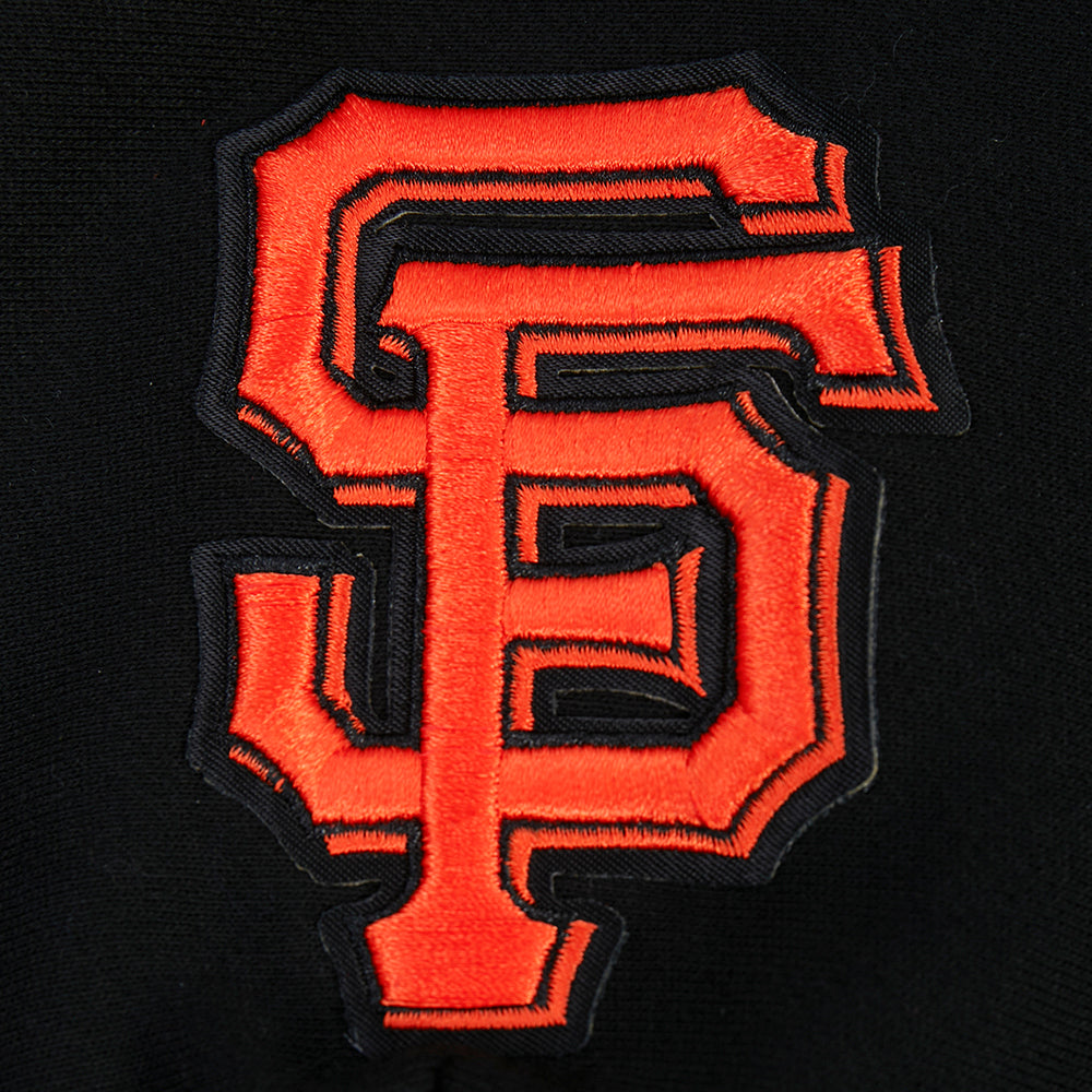 MLB SAN FRANCISCO GIANTS WINGSPAN CHANDAIL À CAPUCHON EN MOLLETON À ÉPAULES TOMBANTES POUR HOMME (NOIR)