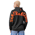 MLB SAN FRANCISCO GIANTS WINGSPAN CHANDAIL À CAPUCHON EN MOLLETON À ÉPAULES TOMBANTES POUR HOMME (NOIR)