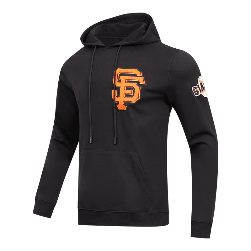 MLB SAN FRANCISCO GIANTS CLASSIC CHENILLE MEN'S PULLOVER HOODIE (BLACK)