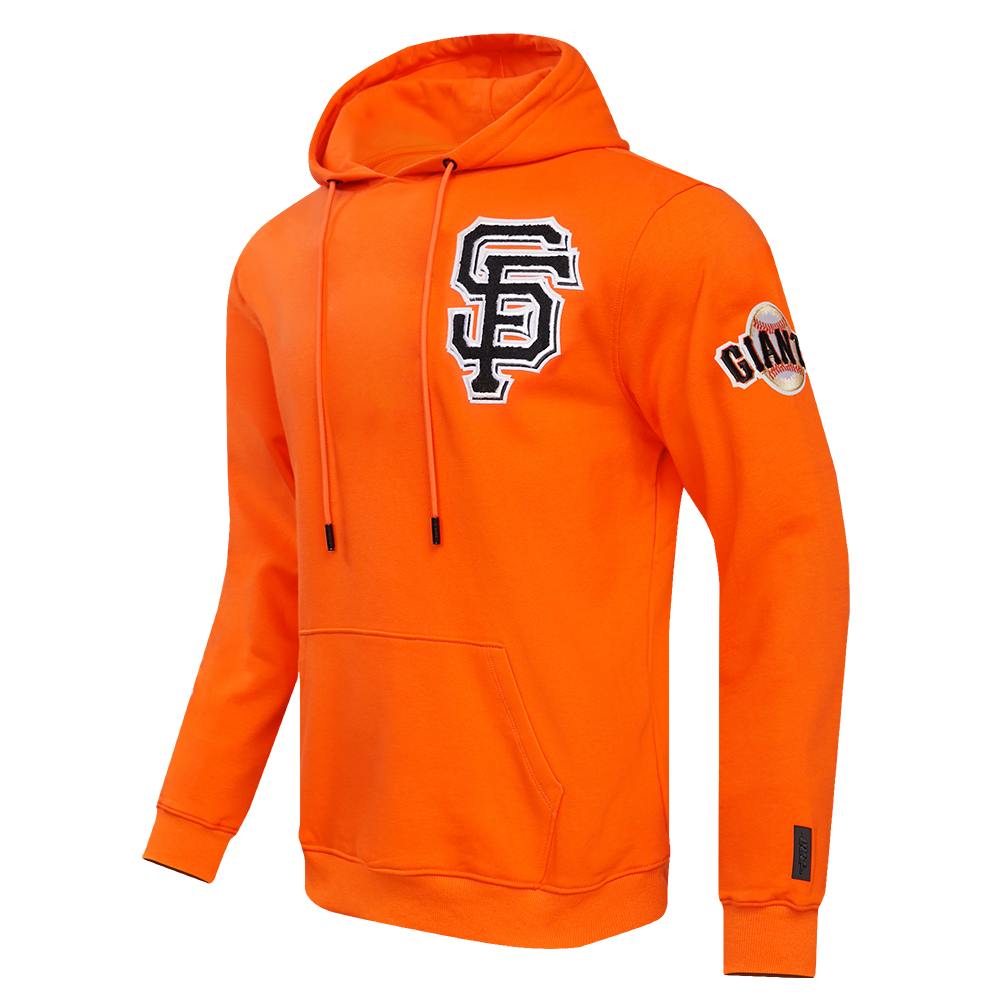 MLB SAN FRANCISCO GIANTS CLASSIC CHENILLE MEN'S PULLOVER HOODIE (ORANGE)