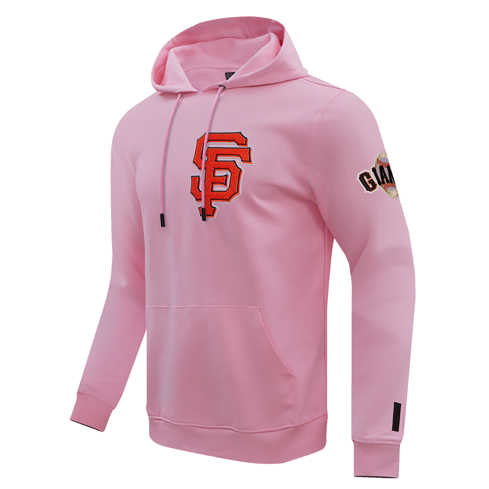 MLB SAN FRANCISCO GIANTS CLASSIC CHENILLE MEN'S PULLOVER HOODIE (PINK)