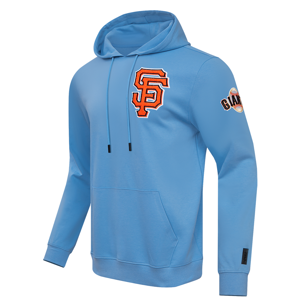 MLB SAN FRANCISCO GIANTS CLASSIC CHENILLE MEN'S PULLOVER HOODIE (UNIVERSITY BLUE)