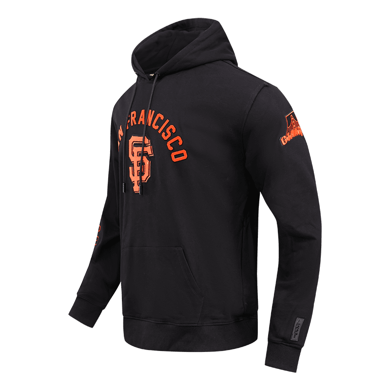 MLB SAN FRANCISCO GIANTS CLASSIC PO MEN'S FULL ZIP PULLOVER HOODIE (BLACK)