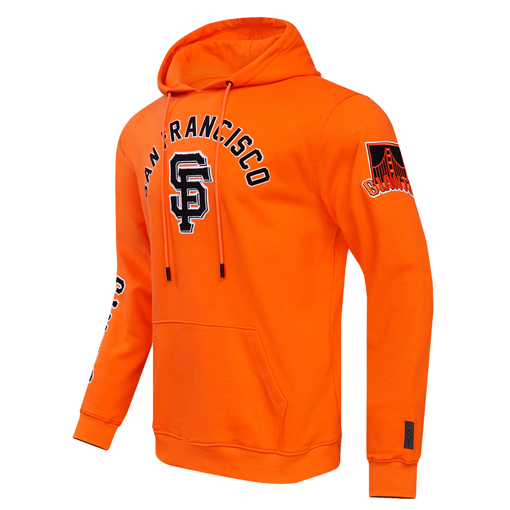 MLB SAN FRANCISCO GIANTS CLASSIC PO MEN'S FULL ZIP PULLOVER HOODIE (ORANGE)
