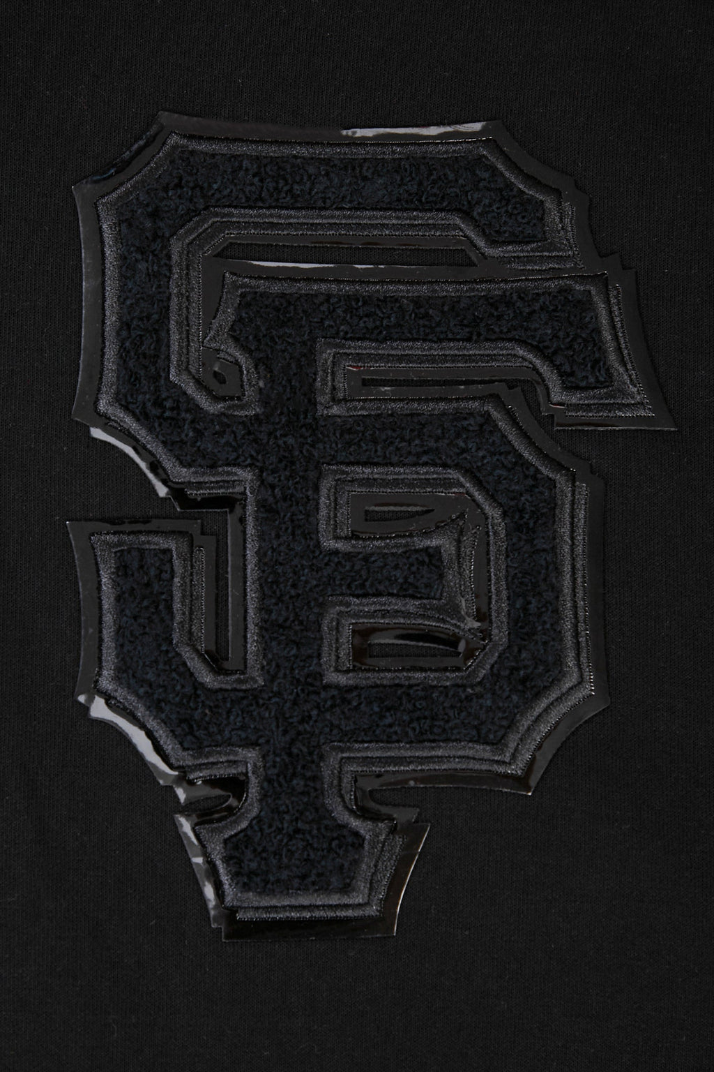 MLB SAN FRANCISCO GIANTS TRIPLE BLACK CHANDAIL À CAPUCHON À LOGO ET À GLISSIÈRE POUR HOMME (TRIPLE NOIR)