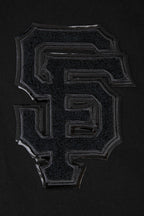 MLB SAN FRANCISCO GIANTS TRIPLE BLACK CHANDAIL À CAPUCHON À LOGO ET À GLISSIÈRE POUR HOMME (TRIPLE NOIR)