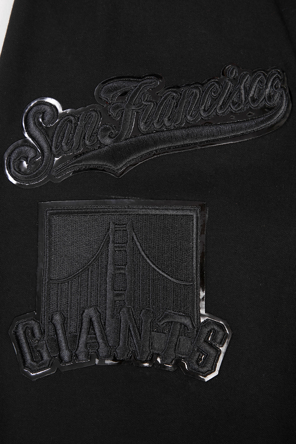MLB SAN FRANCISCO GIANTS TRIPLE BLACK CHANDAIL À CAPUCHON À LOGO ET À GLISSIÈRE POUR HOMME (TRIPLE NOIR)