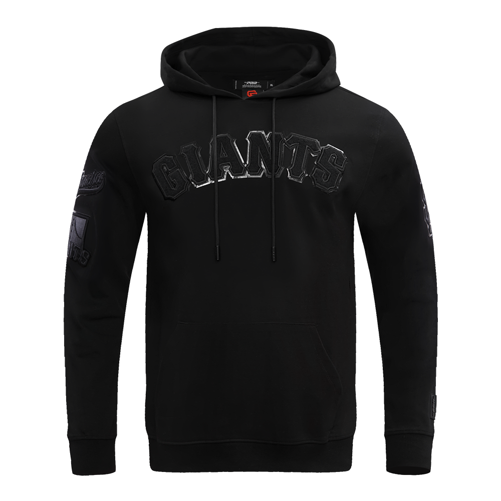 MLB SAN FRANCISCO GIANTS TRIPLE BLACK CHANDAIL À CAPUCHON LOGO POUR HOMME (TRIPLE NOIR)