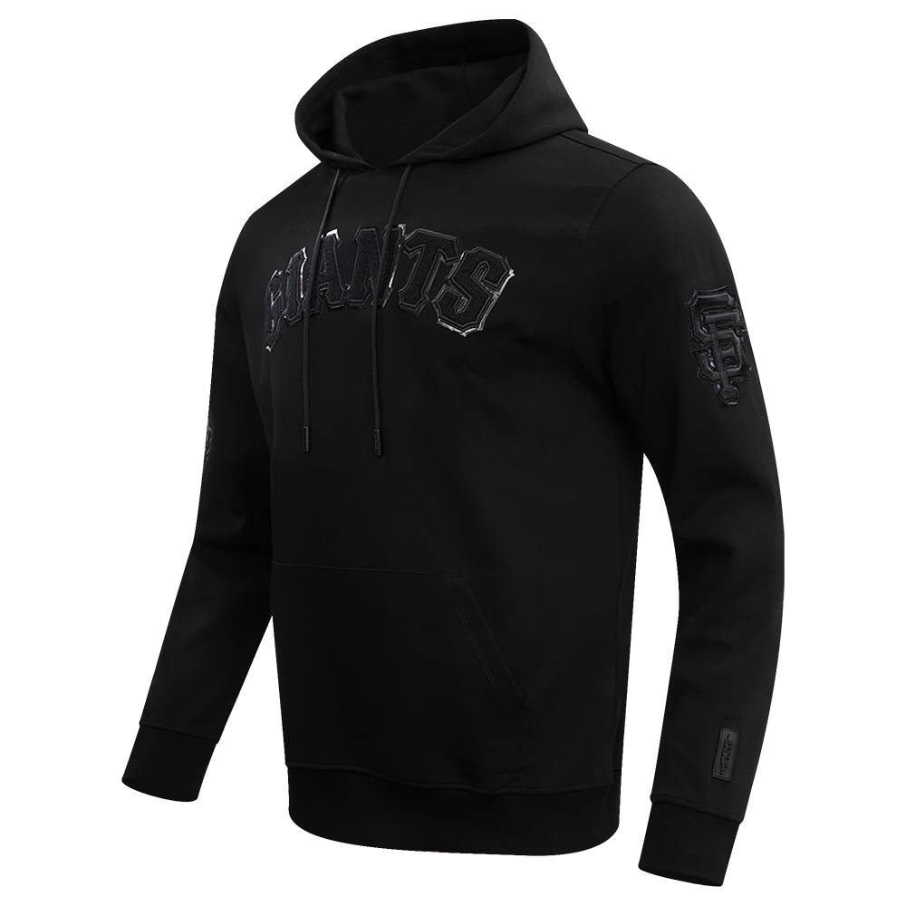 MLB SAN FRANCISCO GIANTS TRIPLE BLACK LOGO MEN'S PULLOVER HOODIE (TRIPLE BLACK)