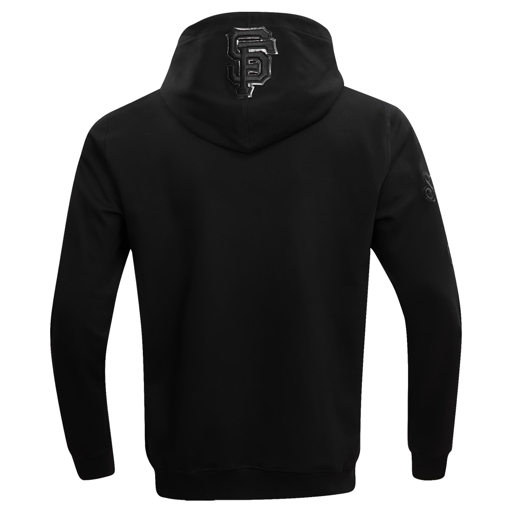 MLB SAN FRANCISCO GIANTS TRIPLE BLACK CHANDAIL À CAPUCHON LOGO POUR HOMME (TRIPLE NOIR)