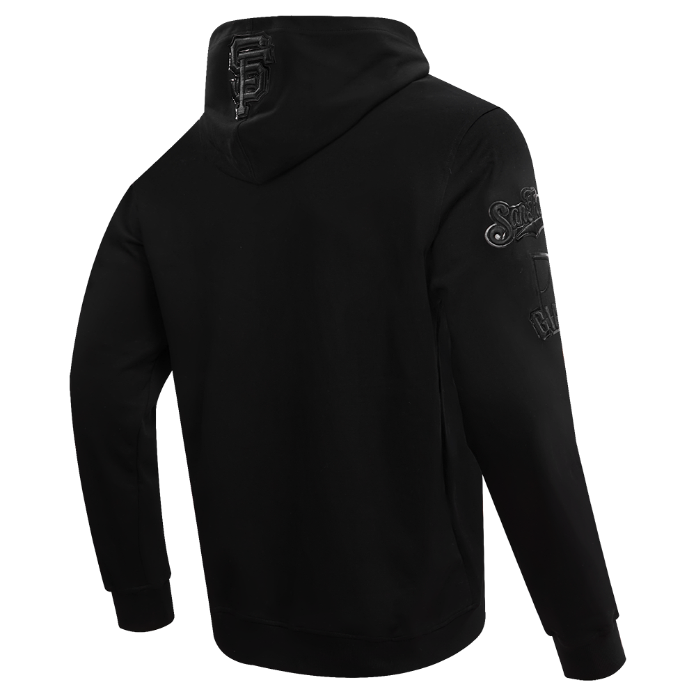 MLB SAN FRANCISCO GIANTS TRIPLE BLACK CHANDAIL À CAPUCHON LOGO POUR HOMME (TRIPLE NOIR)