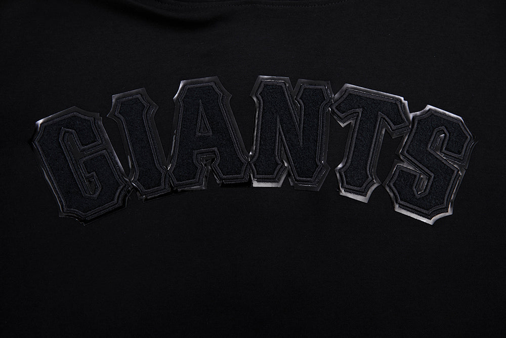 MLB SAN FRANCISCO GIANTS TRIPLE BLACK CHANDAIL À CAPUCHON LOGO POUR HOMME (TRIPLE NOIR)