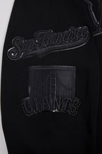 MLB SAN FRANCISCO GIANTS TRIPLE BLACK CHANDAIL À CAPUCHON LOGO POUR HOMME (TRIPLE NOIR)