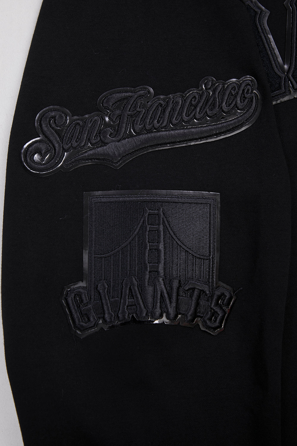 MLB SAN FRANCISCO GIANTS TRIPLE BLACK CHANDAIL À CAPUCHON LOGO POUR HOMME (TRIPLE NOIR)