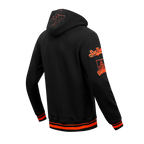 MLB SAN FRANCISCO GIANTS MASH UP MEN'S RIB FLC PO HOODIE (BLACK/ORANGE)