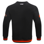 MLB SAN FRANCISCO GIANTS MASH UP CHANDAIL À COL ROND EN MOLLETON CÔTELÉ POUR HOMME (NOIR/ORANGE)