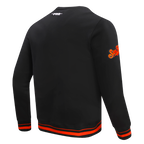 MLB SAN FRANCISCO GIANTS MASH UP CHANDAIL À COL ROND EN MOLLETON CÔTELÉ POUR HOMME (NOIR/ORANGE)