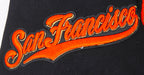 MLB SAN FRANCISCO GIANTS MASH UP CHANDAIL À COL ROND EN MOLLETON CÔTELÉ POUR HOMME (NOIR/ORANGE)