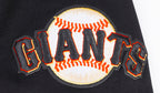 MLB SAN FRANCISCO GIANTS MASH UP CHANDAIL À COL ROND EN MOLLETON CÔTELÉ POUR HOMME (NOIR/ORANGE)