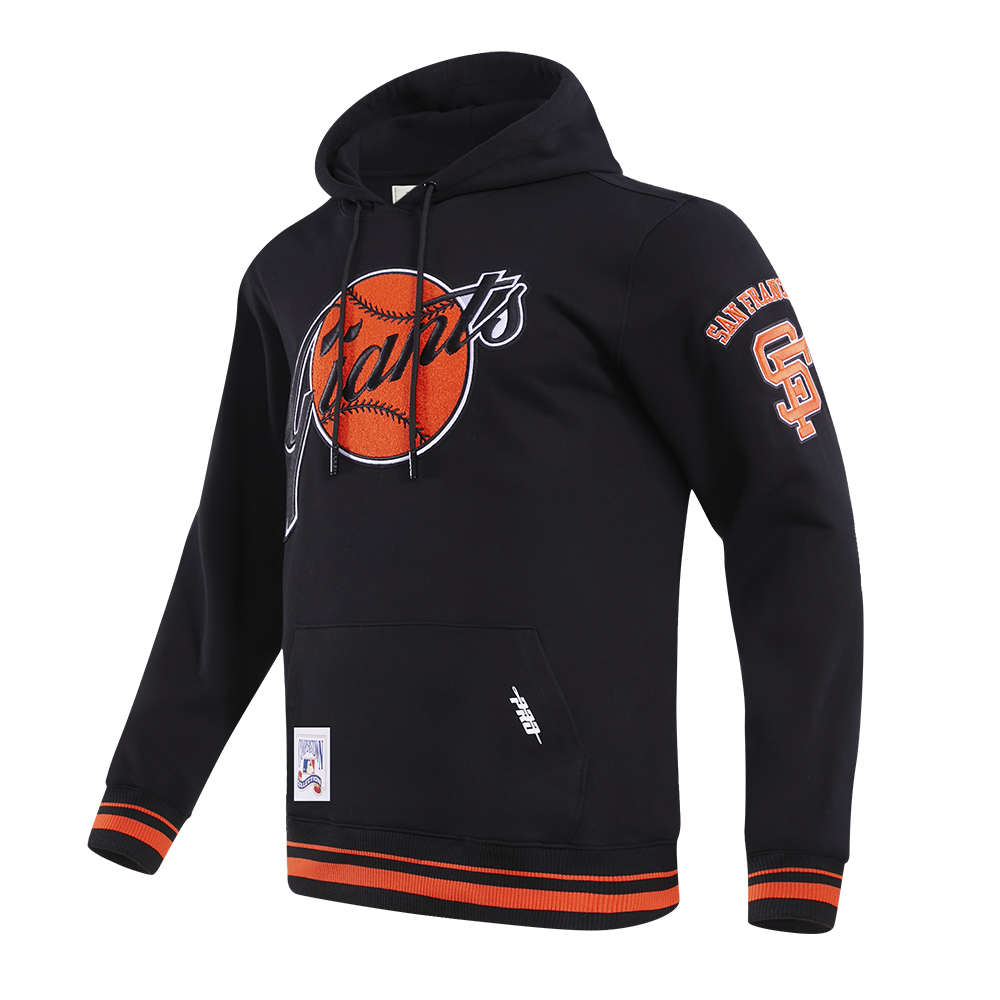 MLB SAN FRANCISCO GIANTS RETRO CLASSIC MEN'S PULLOVER HOODIE (BLACK/ORANGE)