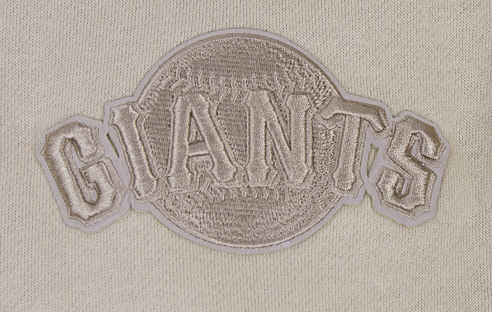MLB SAN FRANCISCO GIANTS NEUTRAL DROP SHOULDER MEN'S PULLOVER HOODIE (TAUPE)