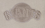 MLB SAN FRANCISCO GIANTS NEUTRAL DROP SHOULDER MEN'S PULLOVER HOODIE (TAUPE)