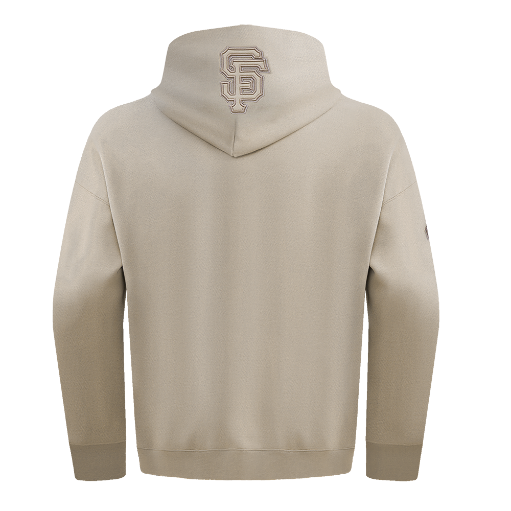 MLB SAN FRANCISCO GIANTS NEUTRAL DROP SHOULDER MEN'S PULLOVER HOODIE (TAUPE)