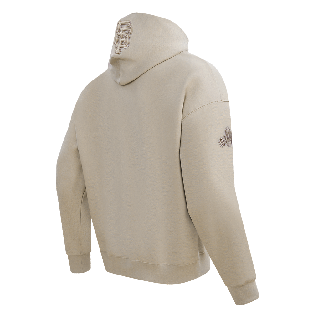 MLB SAN FRANCISCO GIANTS NEUTRAL DROP SHOULDER MEN'S PULLOVER HOODIE (TAUPE)