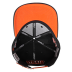 MLB SAN FRANCISCO GIANTS OLD ENGLISH CASQUETTE STRAPBACK EN CUIR À SIX PANNEAUX POUR UNISEXE (NOIR)