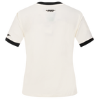 MLB SAN FRANCISCO GIANTS RETRO CASCADE WOMEN'S RINGER TEE (EGGSHELL/ BLACK)