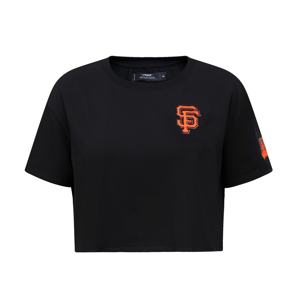 MLB SAN FRANCISCO GIANTS CLASSIC WOMEN'S BOXY TOP (BLACK)
