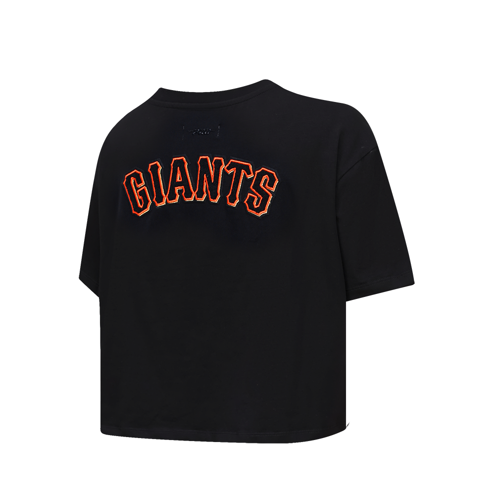 MLB SAN FRANCISCO GIANTS CLASSIC WOMEN'S BOXY TOP (BLACK)
