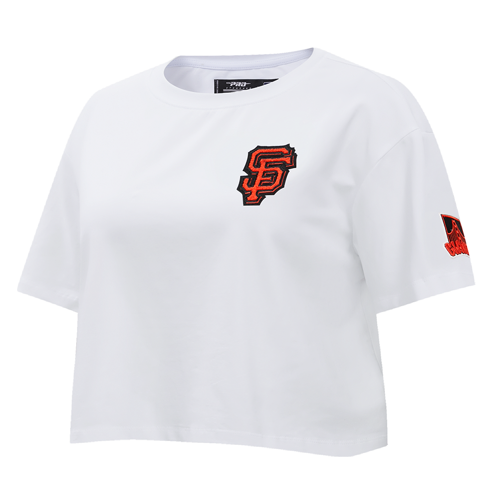 MLB SAN FRANCISCO GIANTS CLASSIC WOMEN'S BOXY TOP (WHITE)