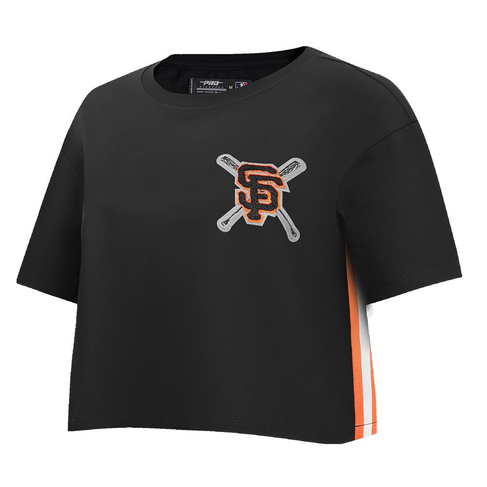 MLB SAN FRANCISCO GIANTS MASHUP WOMEN'S BOXY TOP (BLACK)