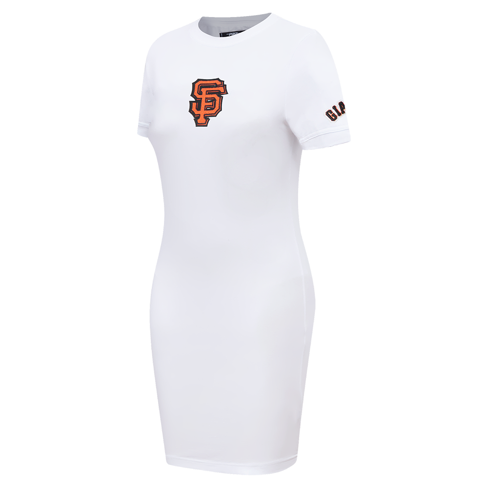 MLB SAN FRANCISCO GIANTS CLASSIC WOMEN'S BODYCON DRESS (WHITE)