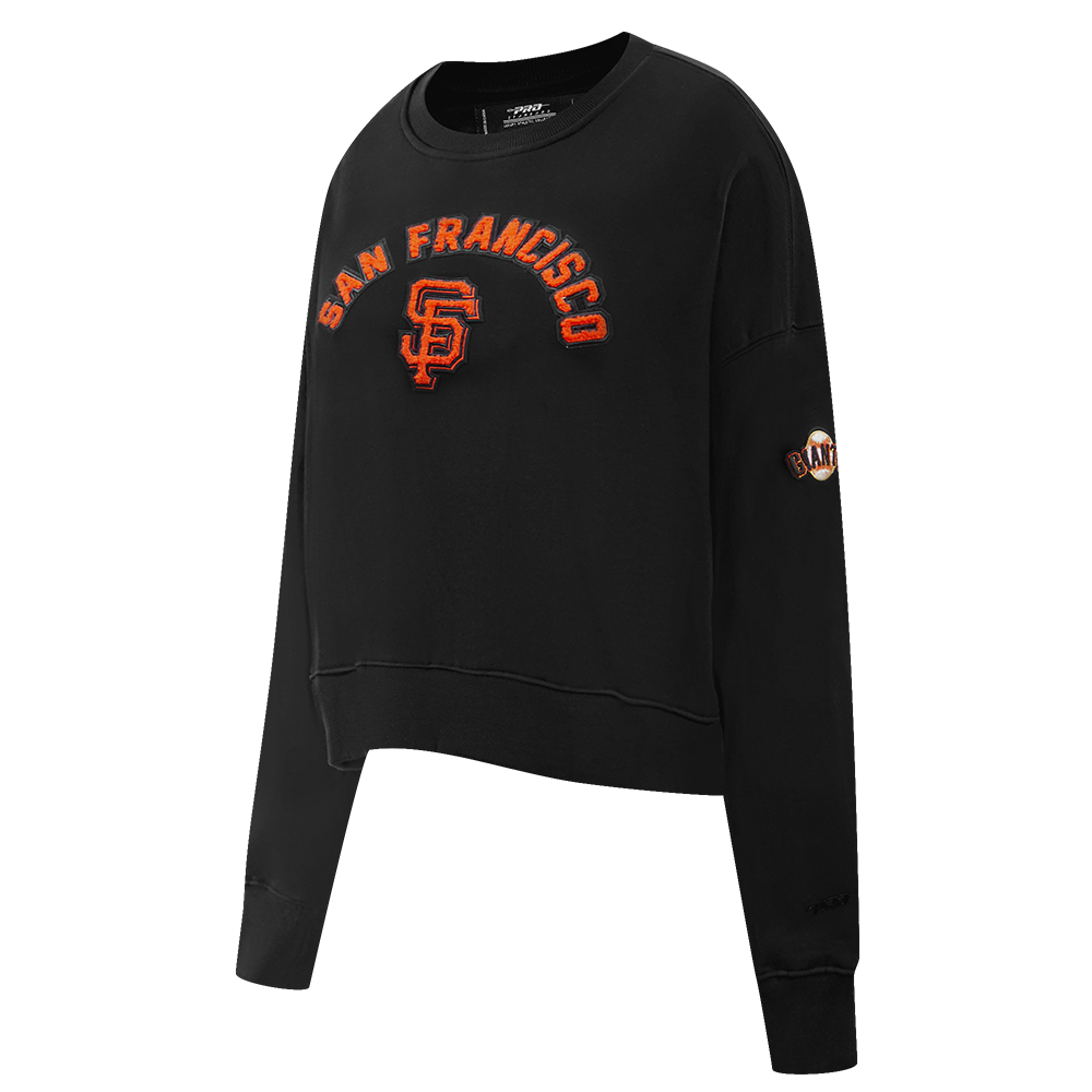MLB SAN FRANCISCO GIANTS CLASSIC WOMEN'S CREWNECK (BLACK)
