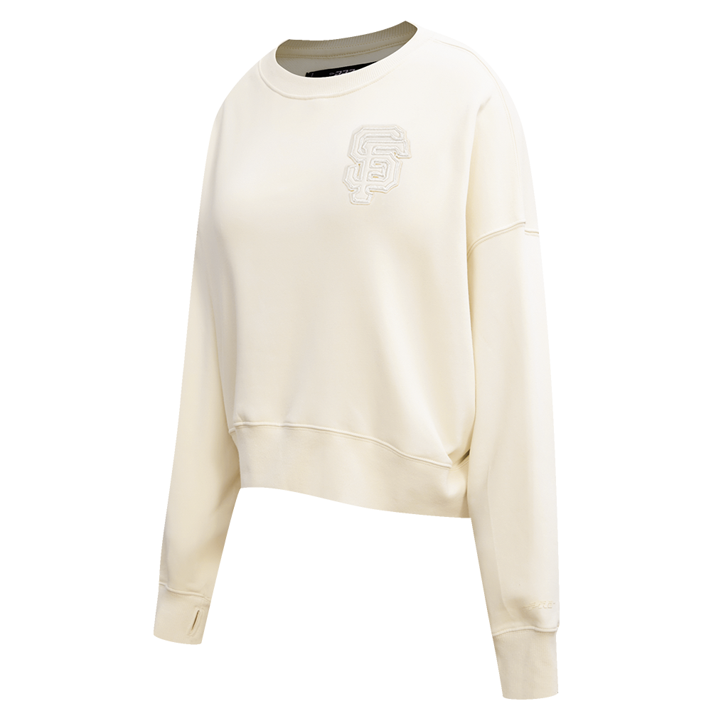 MLB SAN FRANCISCO GIANTS NEUTRAL WOMEN'S CREWNECK (EGGSHELL)